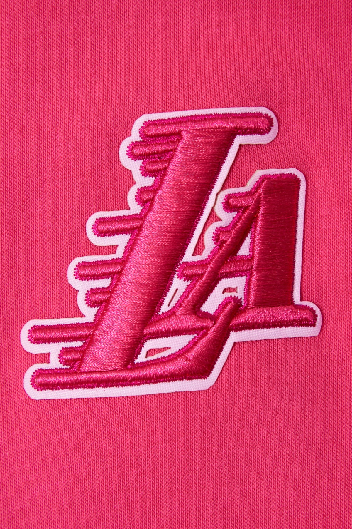 NBA LOS ANGELES LAKERS TRIPLE PINK WOMEN'S FLC CREWNECK (BEETROOT PURPLE)