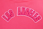 NBA LOS ANGELES LAKERS TRIPLE PINK WOMEN'S FLC CREWNECK (BEETROOT PURPLE)