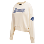 NBA LOS ANGELES LAKERS VARSITY BLUES CHANDAIL À COL ROND POUR FEMME (LIN)