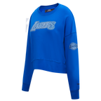 NBA LOS ANGELES LAKERS VARSITY BLUES WOMEN'S CREWNECK (ROYAL BLUE)