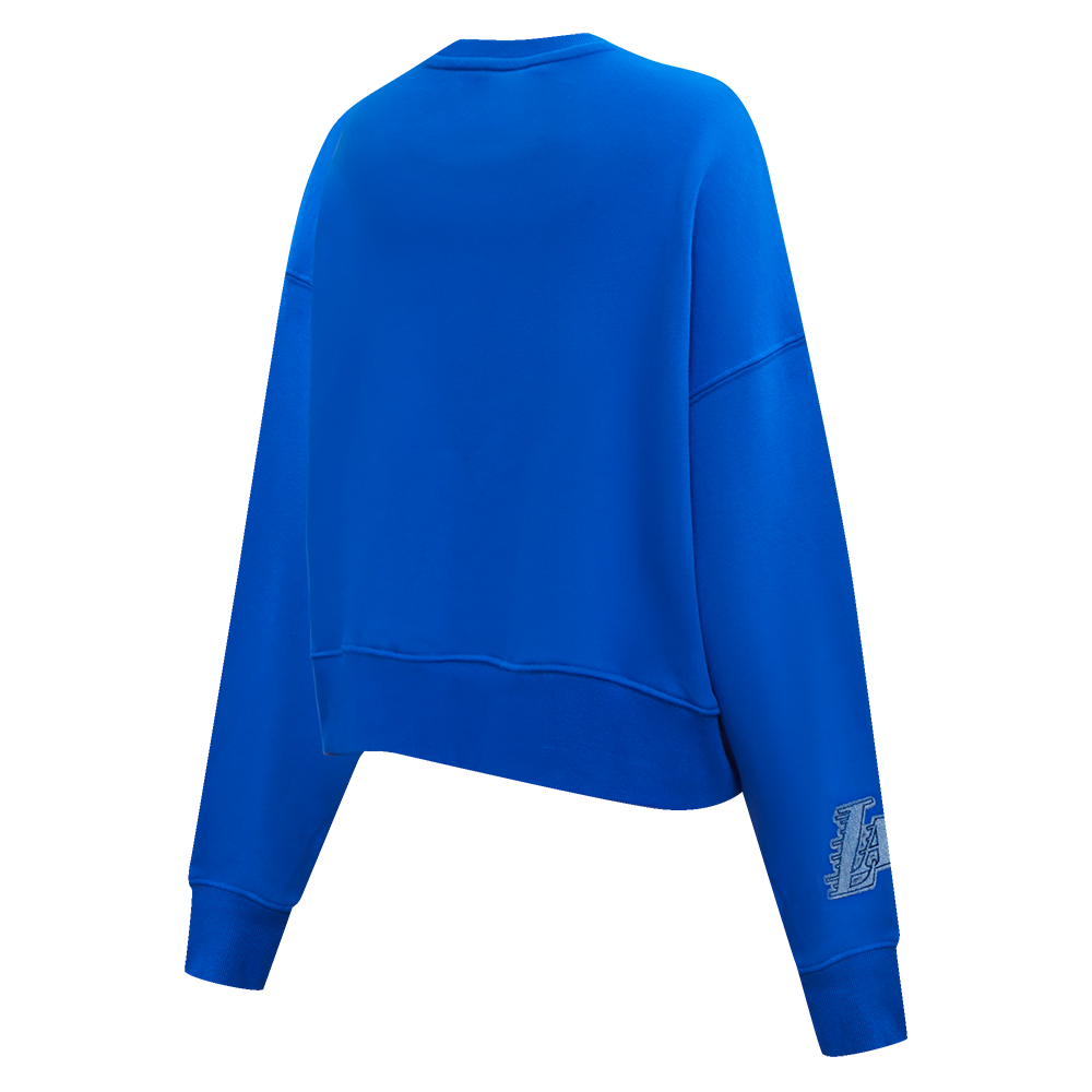 NBA LOS ANGELES LAKERS VARSITY BLUES WOMEN'S CREWNECK (ROYAL BLUE)