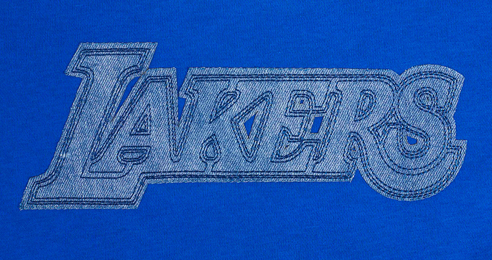 NBA LOS ANGELES LAKERS VARSITY BLUES WOMEN'S CREWNECK (ROYAL BLUE)