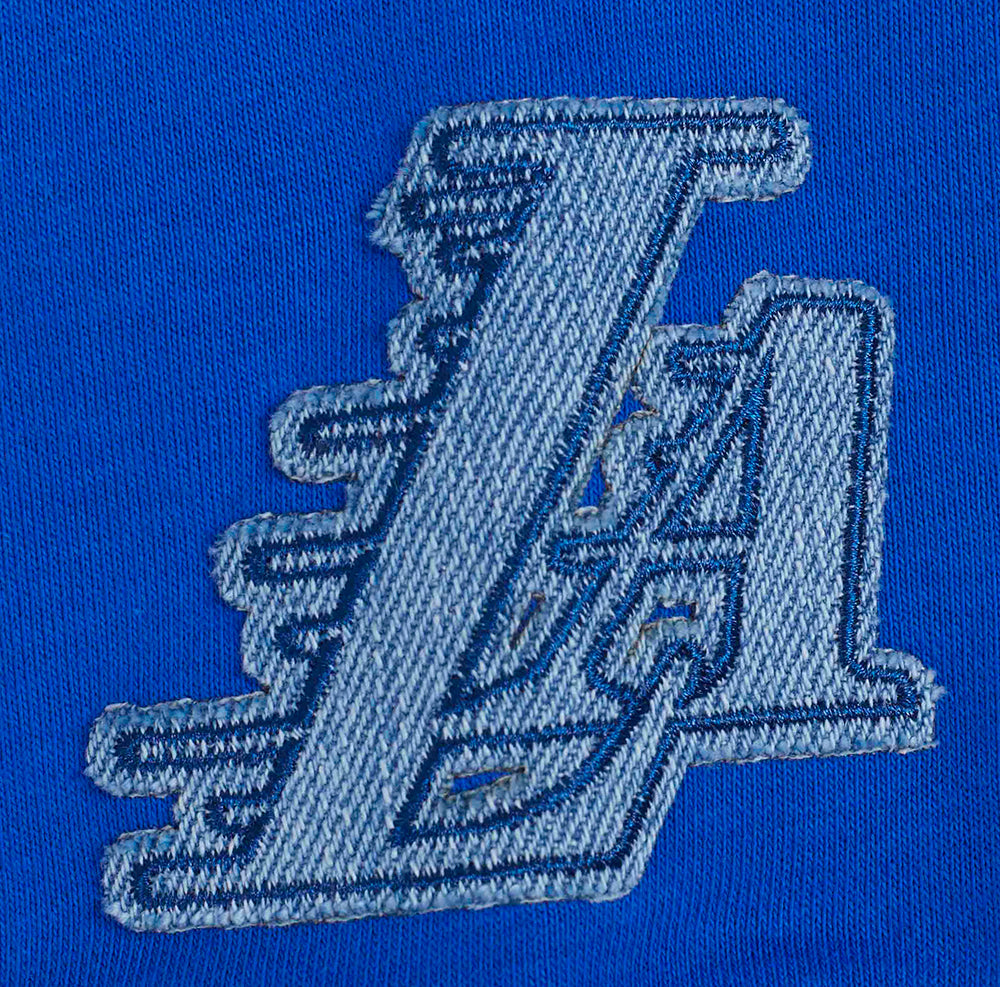 NBA LOS ANGELES LAKERS VARSITY BLUES WOMEN'S CREWNECK (ROYAL BLUE)