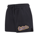 NBA LOS ANGELES LAKERS SCRIPT TAIL SHORT EN FILET POUR FEMME (NOIR)