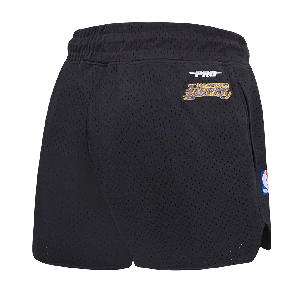 NBA LOS ANGELES LAKERS SCRIPT TAIL SHORT EN FILET POUR FEMME (NOIR)