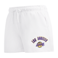 NBA LOS ANGELES LAKERS CLASSIC WOMEN'S SHORT (WHITE)