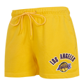 NBA LOS ANGELES LAKERS CLASSIC WOMEN'S SHORT (YELLOW)