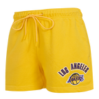 NBA LOS ANGELES LAKERS CLASSIC WOMEN'S SHORT (YELLOW)