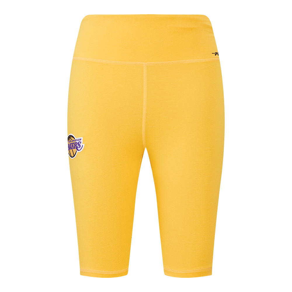 NBA LOS ANGELES LAKERS CLASSIC WOMEN'S COTTON BIKE SHORT (YELLOW)