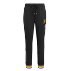NBA LOS ANGELES LAKERS CREST EMBLEM PANTALON OUATÉ EN MOLLETON CÔTELÉ POUR FEMME (NOIR/VIOLET)