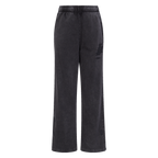 NBA LOS ANGELES LAKERS WASHED CLASSIC MOLLETON FRANÇAIS À JAMBE DROITE LAVÉ À L'ENZYME POUR FEMME (NOIR DÉLAVÉ)