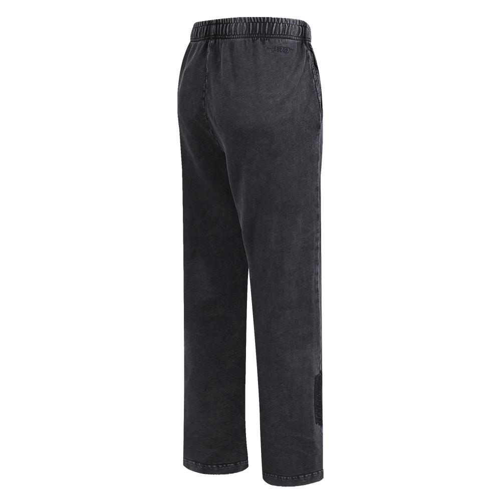 NBA LOS ANGELES LAKERS WASHED CLASSIC MOLLETON FRANÇAIS À JAMBE DROITE LAVÉ À L'ENZYME POUR FEMME (NOIR DÉLAVÉ)