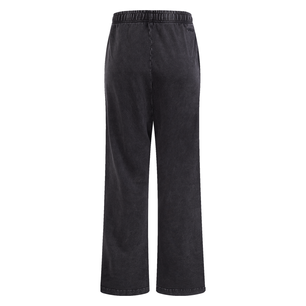 NBA LOS ANGELES LAKERS WASHED CLASSIC MOLLETON FRANÇAIS À JAMBE DROITE LAVÉ À L'ENZYME POUR FEMME (NOIR DÉLAVÉ)