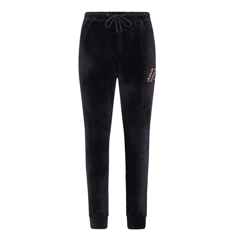 NBA LOS ANGELES LAKERS CLASSIC WOMEN'S VELOUR JOGGER (BLACK)