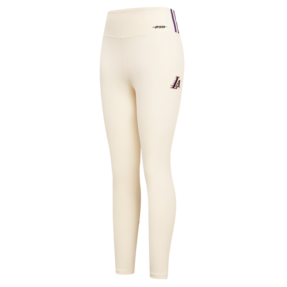 NBA LOS ANGELES LAKERS RETRO CLASSIC WOMEN'S JERSEY LEGGING (EGGSHELL)