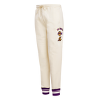 NBA LOS ANGELES LAKERS RETRO CLASSIC WOMEN'S SWEATPANT (EGGSHELL/ PURPLE)