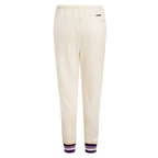NBA LOS ANGELES LAKERS RETRO CLASSIC WOMEN'S SWEATPANT (EGGSHELL/ PURPLE)
