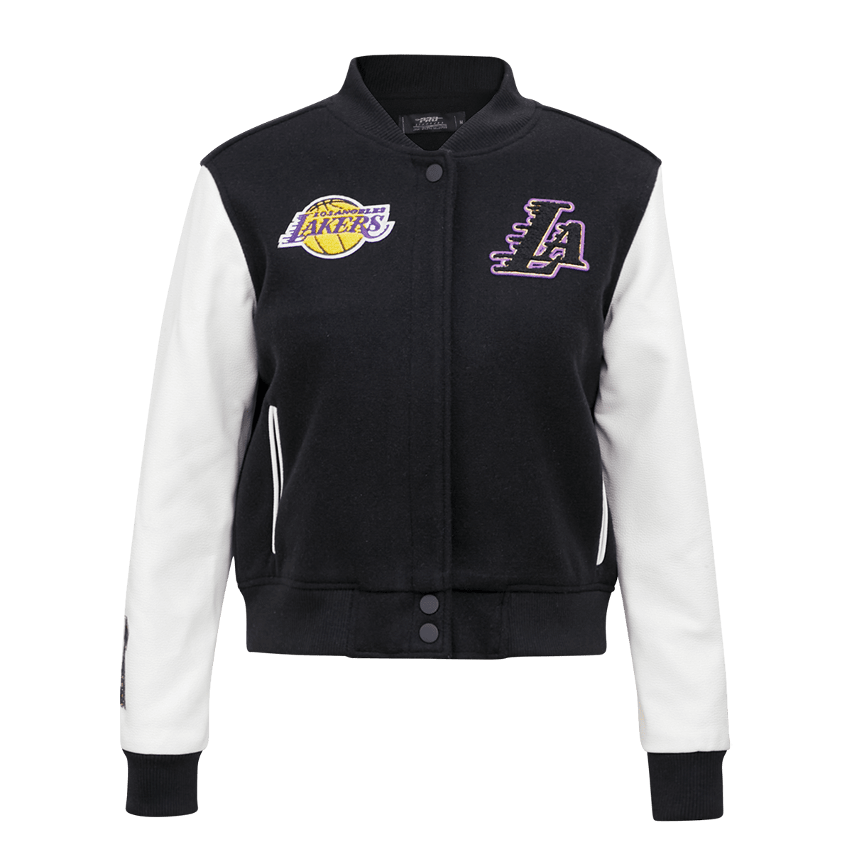 NBA LOS ANGELES LAKERS CLASSIC BLOUSON COLLÉGIAL EN LAINE POUR FEMME (NOIR/BLANC)