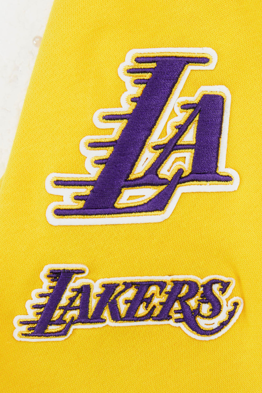 NBA LOS ANGELES LAKERS CLASSIC LITTLE BOY'S FLEECE FULL ZIP HOODIE (YELLOW)