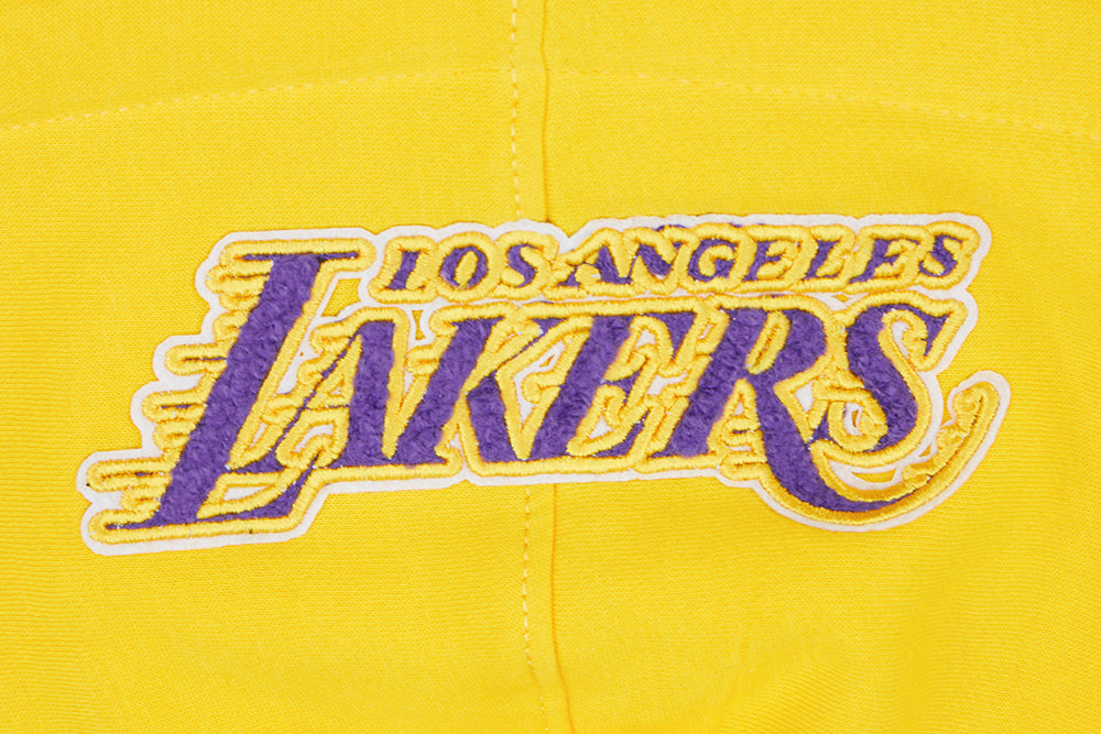 NBA LOS ANGELES LAKERS CLASSIC LITTLE BOY'S FLEECE FULL ZIP HOODIE (YELLOW)