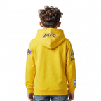 NBA LOS ANGELES LAKERS CLASSIC LITTLE BOY'S FLEECE FULL ZIP HOODIE (YELLOW)