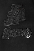 NBA LOS ANGELES LAKERS TRIPLE BLACK LITTLE BOY'S FLEECE PULLOVER HOODIE (BLACK)