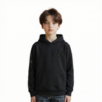NBA LOS ANGELES LAKERS TRIPLE BLACK LITTLE BOY'S FLEECE PULLOVER HOODIE (BLACK)