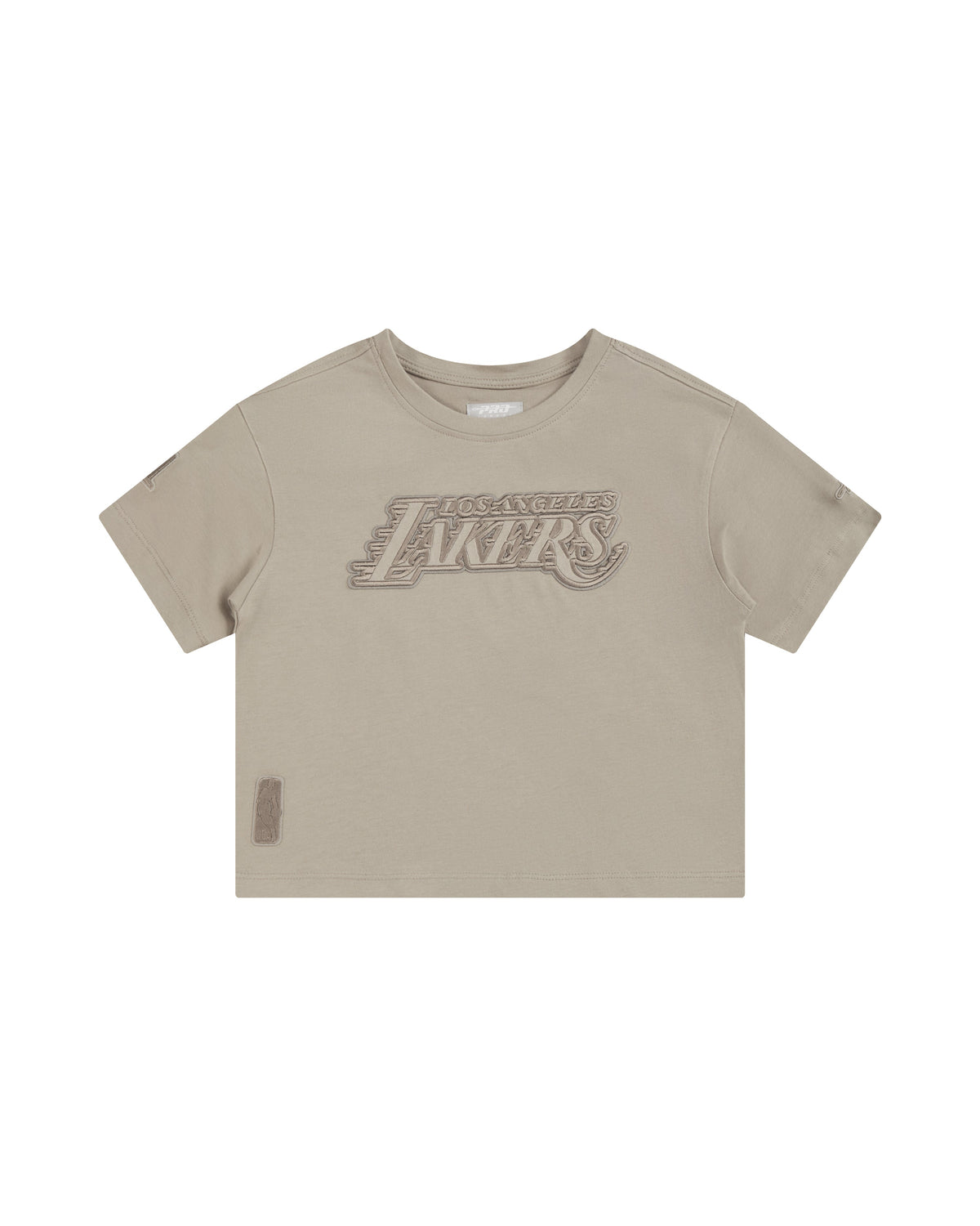 NBA LOS ANGELES LAKERS NEUTRAL T-SHIRT À COUPE CARRÉE À MANCHES COURTES POUR FILLE ENFANT (TAUPE)