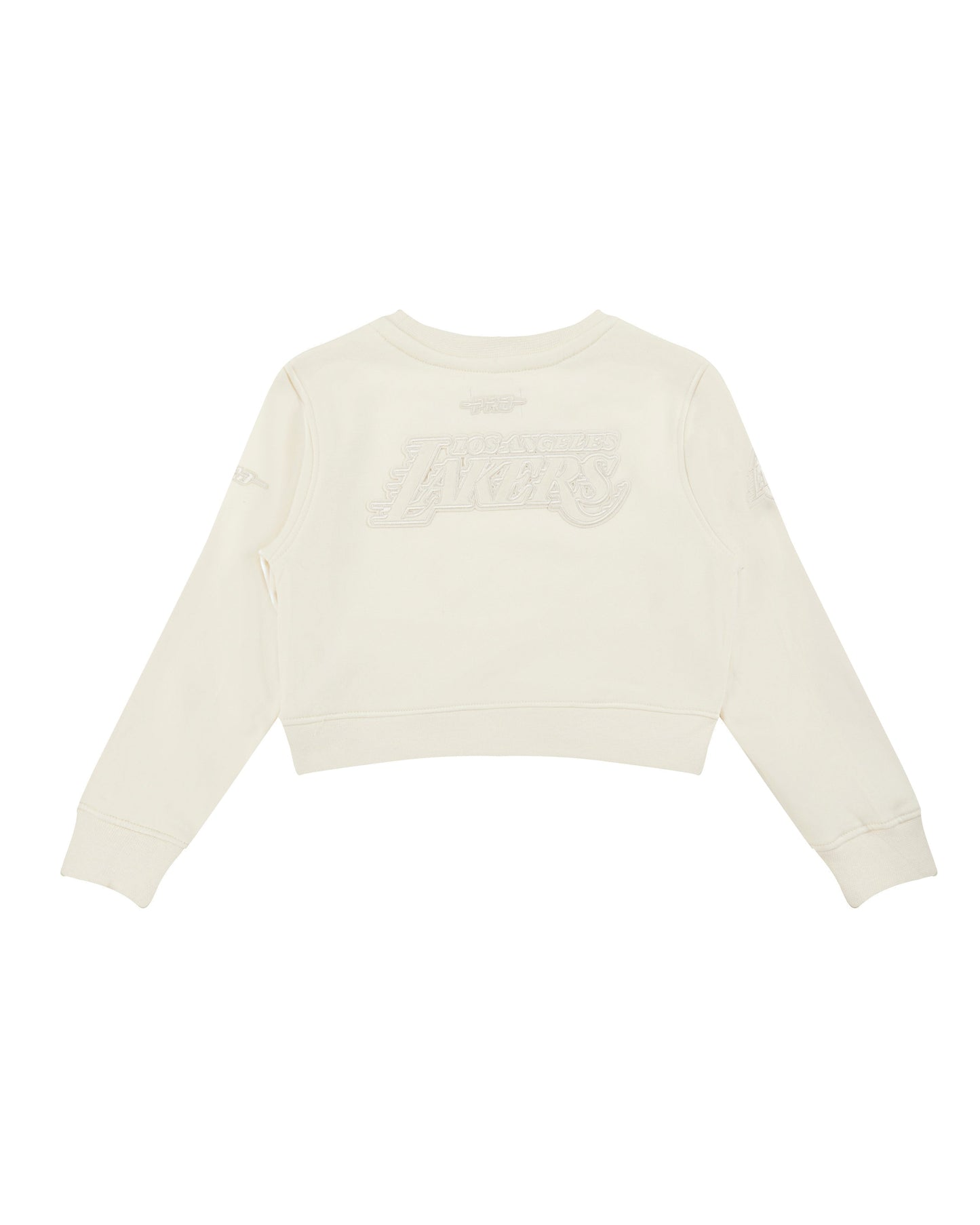 NBA LOS ANGELES LAKERS NEUTRAL LITTLE GIRLS FLEECE CREWNECK (EGGSHELL)