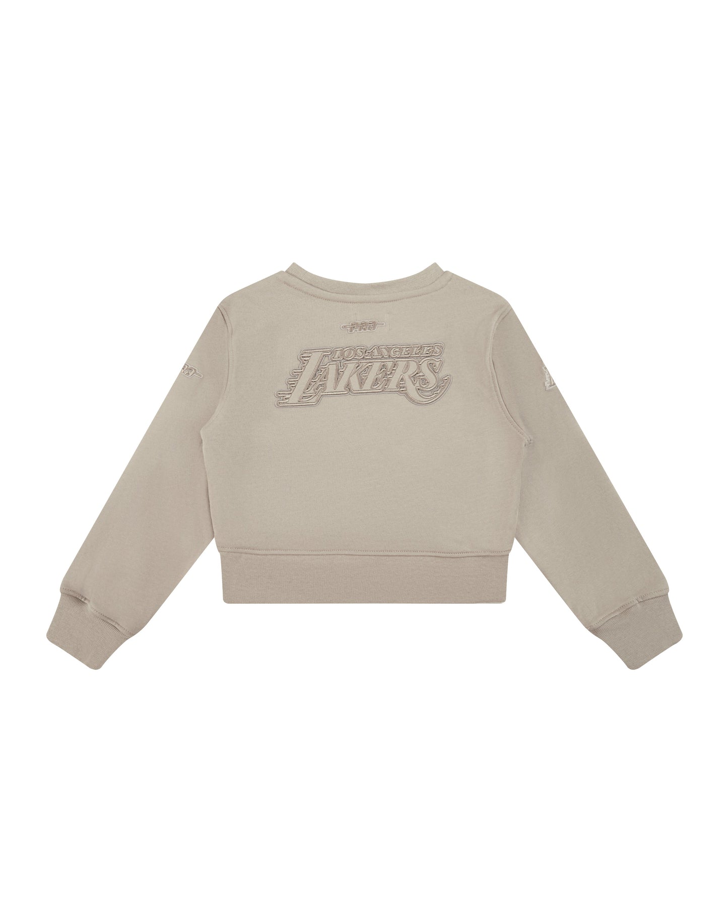 NBA LOS ANGELES LAKERS NEUTRAL LITTLE GIRLS FLEECE CREWNECK (TAUPE)