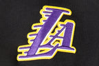 NBA LOS ANGELES LAKERS RETRO CLASSIC LITTLE GIRL'S RIB FLEECE CREWNECK (BLACK/PURPLE)