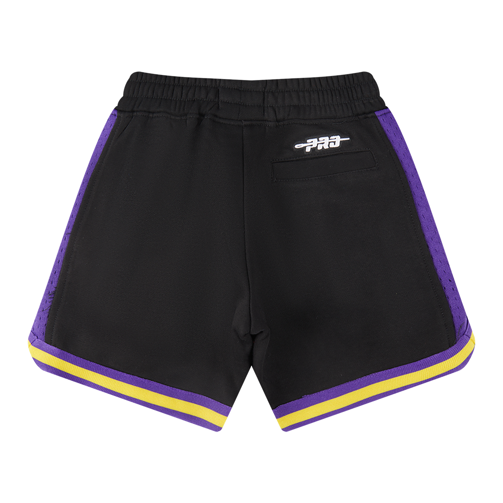 NBA LOS ANGELES LAKERS CLASSIC TODDLER BOYS FLEECE 2.0 SHORT (BLACK/PURPLE)