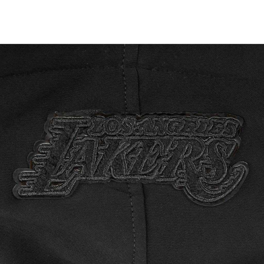 NBA LOS ANGELES LAKERS TRIPLE BLACK TODDLER BOY'S FLEECE PULLOVER HOODIE (BLACK)