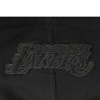 NBA LOS ANGELES LAKERS TRIPLE BLACK TODDLER BOY'S FLEECE PULLOVER HOODIE (BLACK)