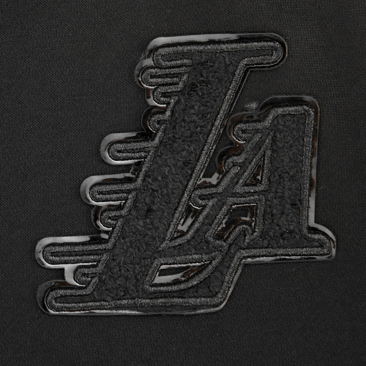 NBA LOS ANGELES LAKERS TRIPLE BLACK TODDLER BOY'S FLEECE PULLOVER HOODIE (BLACK)