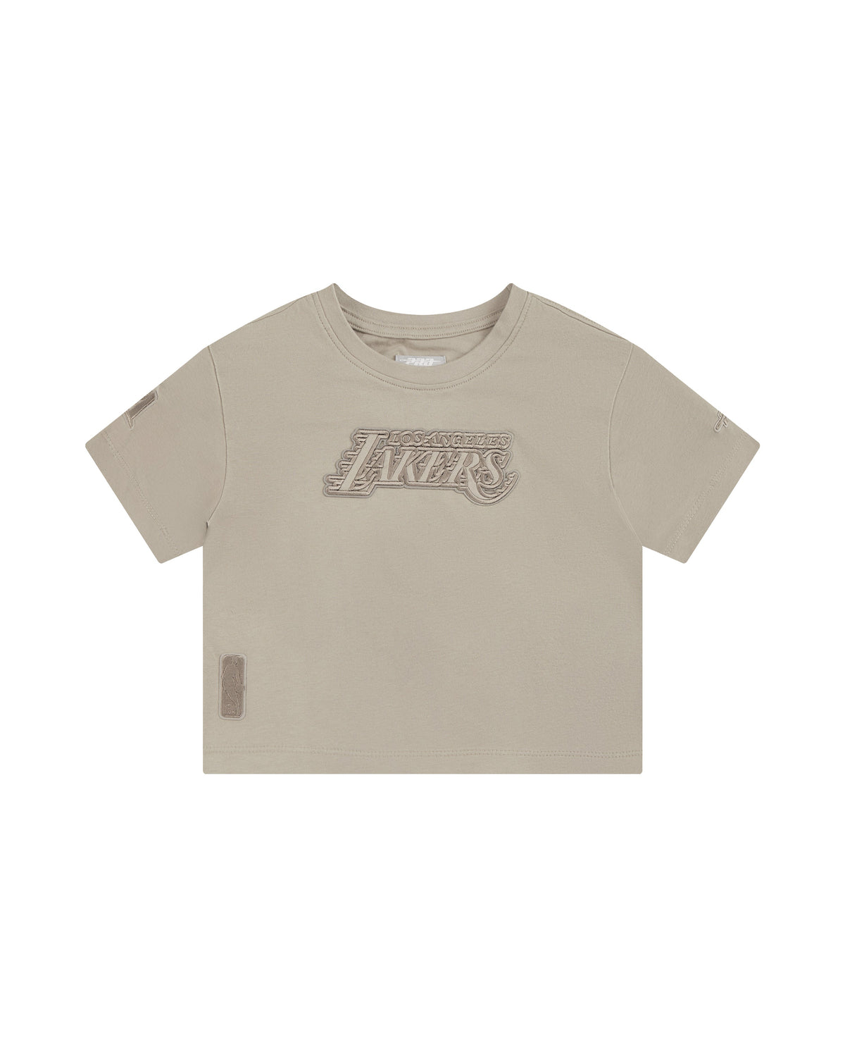 NBA LOS ANGELES LAKERS NEUTRAL T-SHIRT À COUPE CARRÉE À MANCHES COURTES POUR FILLE BAMBIN (TAUPE)
