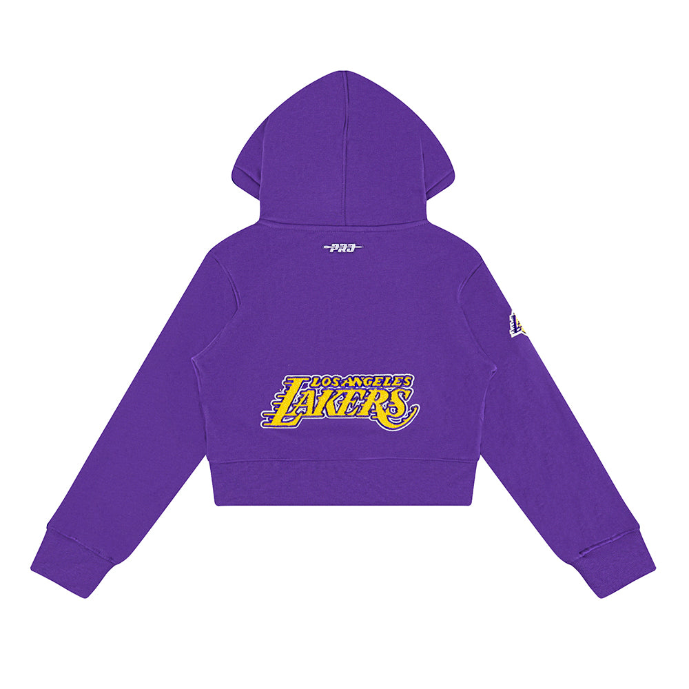 NBA LOS ANGELES LAKERS CLASSIC TODDLER GIRLS FLEECE FULL ZIP HOODIE  (PURPLE)