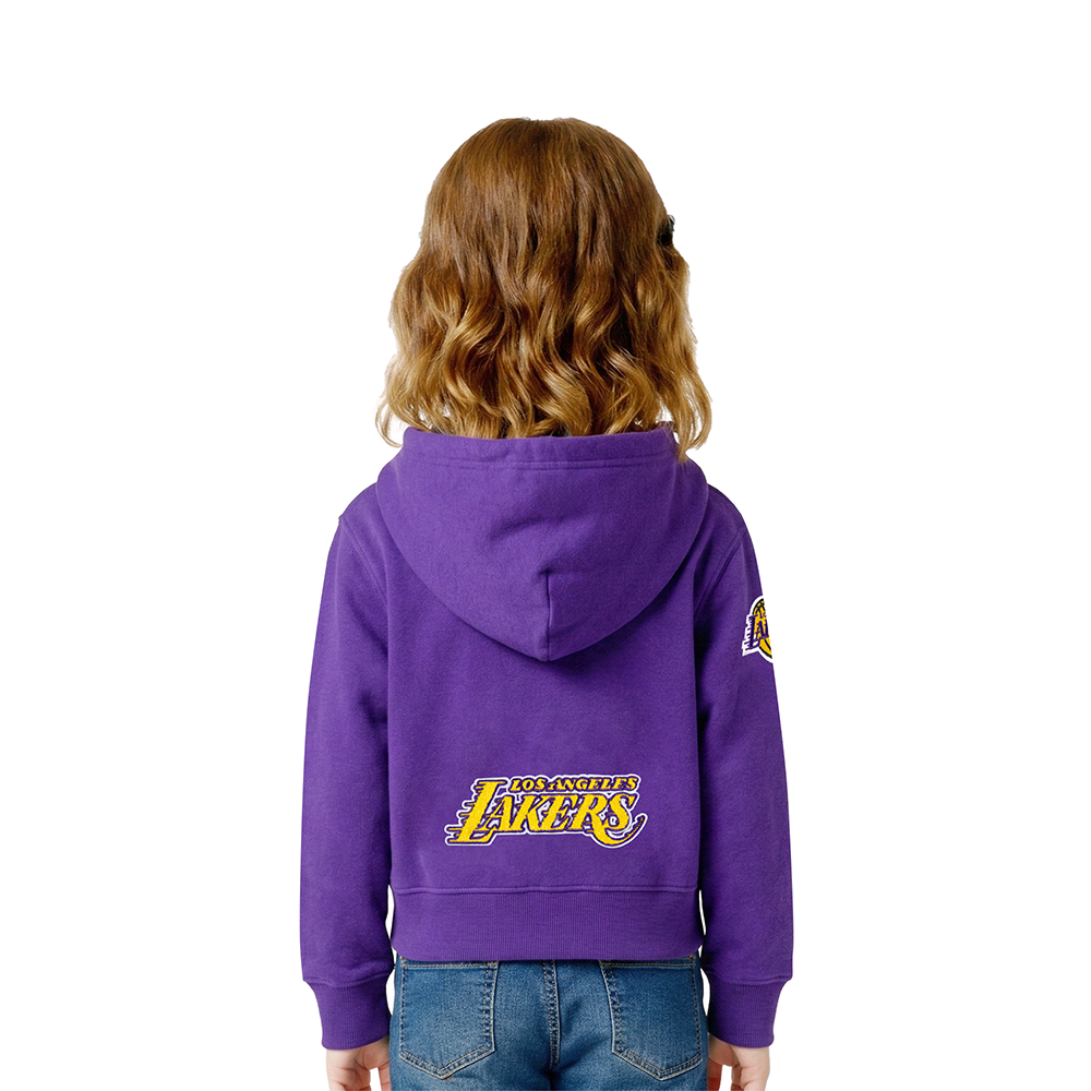 NBA LOS ANGELES LAKERS CLASSIC TODDLER GIRLS FLEECE FULL ZIP HOODIE  (PURPLE)
