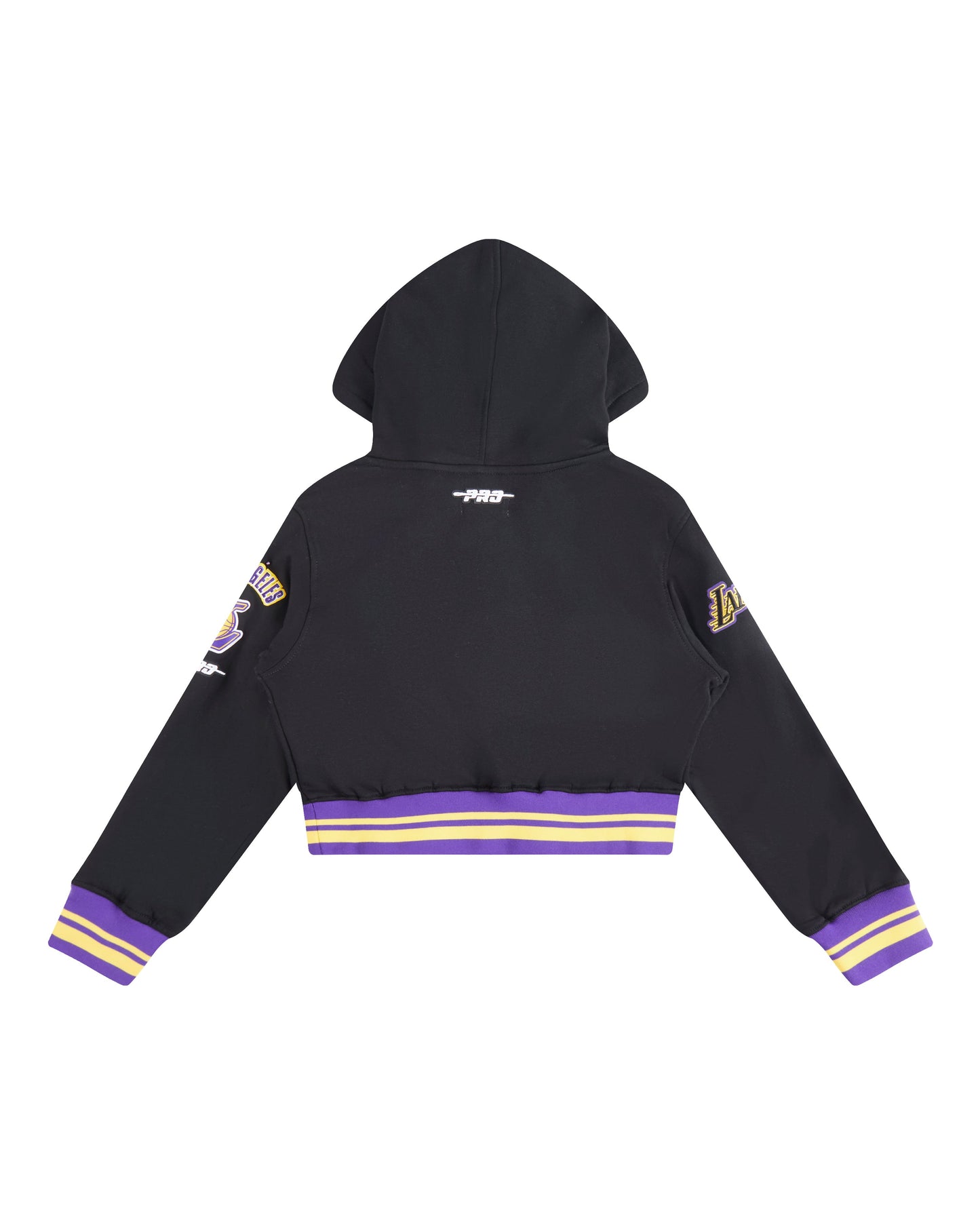 NBA LOS ANGELES LAKERS RETRO CLASSIC TODDLER GIRLS  RIB FLEECE PULLOVER HOODIE (BLACK/PURPLE)