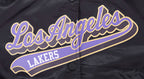 NBA LOS ANGELES LAKERS SCRIPT TAIL BLOUSON EN SATIN POUR FEMME (NOIR/VIOLET)