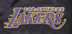 NBA LOS ANGELES LAKERS SCRIPT TAIL BLOUSON EN SATIN POUR FEMME (NOIR/VIOLET)