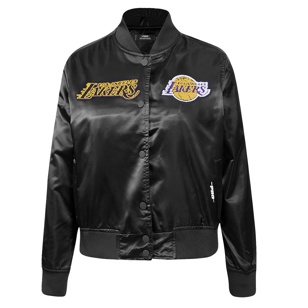 NBA LOS ANGELES LAKERS GAME DAY CLASSICS BLOUSON EN SATIN POUR FEMME (NOIR)