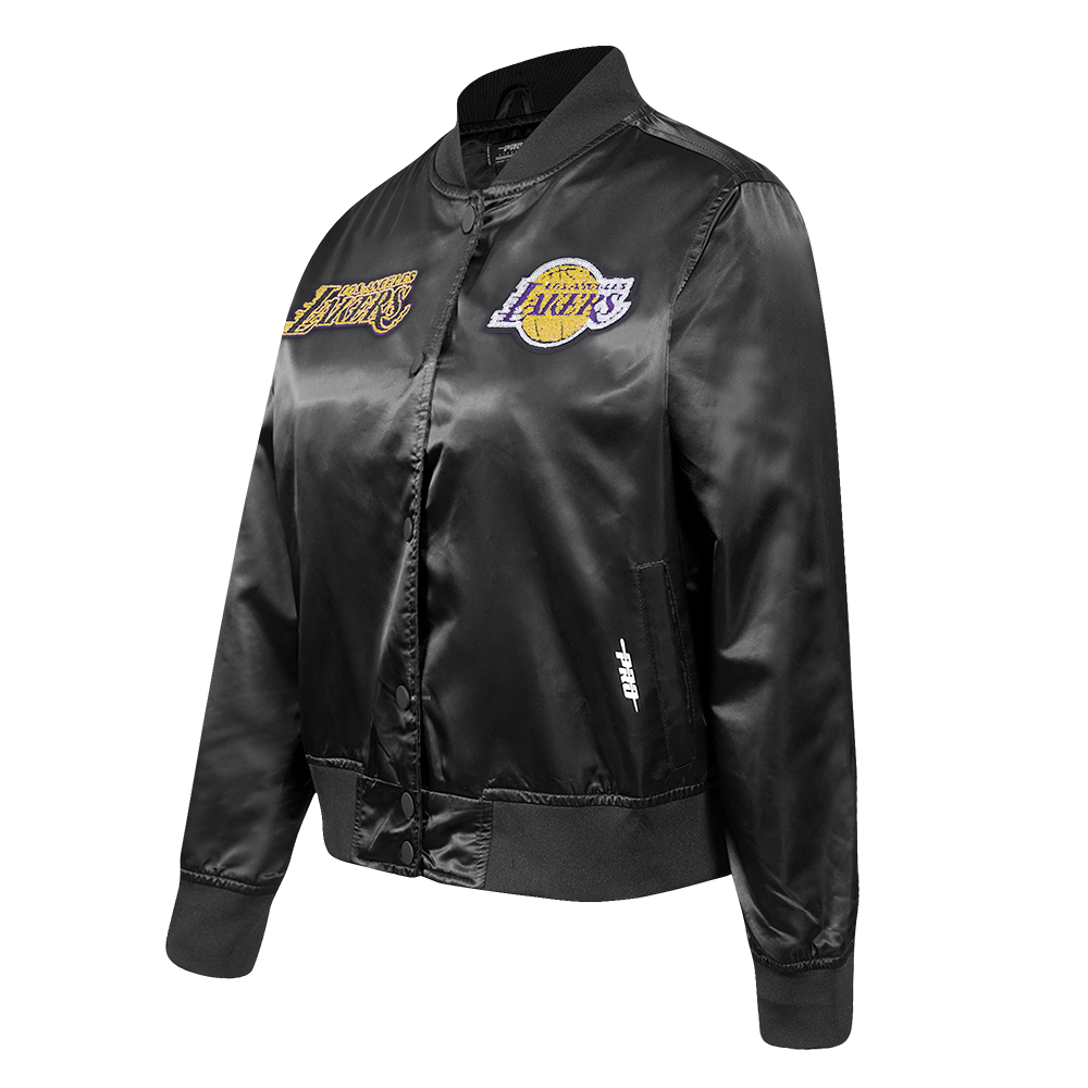 NBA LOS ANGELES LAKERS GAME DAY CLASSICS BLOUSON EN SATIN POUR FEMME (NOIR)