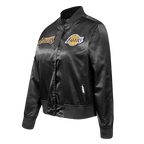NBA LOS ANGELES LAKERS GAME DAY CLASSICS BLOUSON EN SATIN POUR FEMME (NOIR)