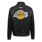 NBA LOS ANGELES LAKERS GAME DAY CLASSICS BLOUSON EN SATIN POUR FEMME (NOIR)