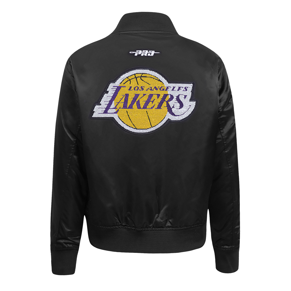 NBA LOS ANGELES LAKERS GAME DAY CLASSICS BLOUSON EN SATIN POUR FEMME (NOIR)