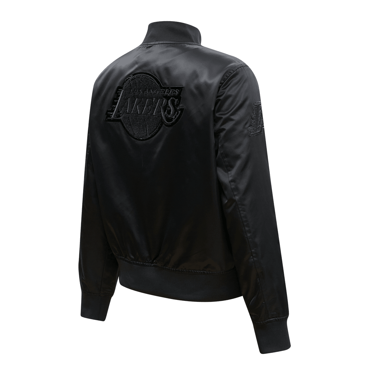 NBA LOS ANGELES LAKERS TRIPLE BLACK WOMEN'S SATIN JACKET (TRIPLE BLACK)