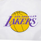 NBA LOS ANGELES LAKERS CLASSIC WOMEN'S SATIN JACKET (WHITE)