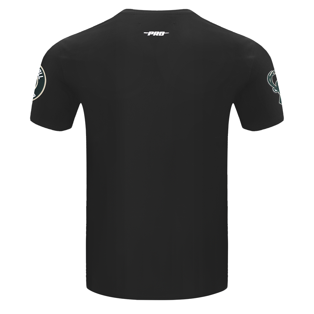 NBA MILWAUKEE BUCKS SCRIPT TAIL T-SHIRT POUR HOMME (NOIR)