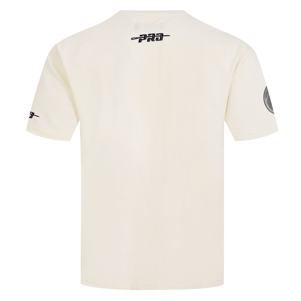 NBA MILWAUKEE BUCKS REVERSE FRENCH TERRY T-SHIRT EN JERSEY DE COTON À ÉPAULES TOMBANTES POUR HOMME (COQUILLE D'ŒUF)